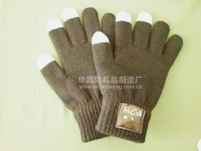 【批發(fā)藍(lán)牙觸屏手套 黑色 接打電話功能針織手套 可打電話的手套】價格,廠家,圖片,服飾手套,深圳市龍崗區(qū)坪地華昌隆禮品制造廠-