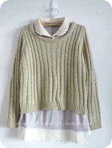 兔毛領(lǐng)麻花辨針織毛衣