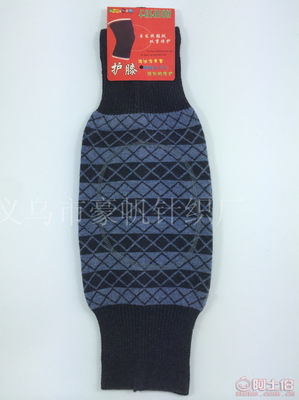 【豪帆加厚保暖菱格提花羊絨襪套防寒保健護(hù)膝加長針織護(hù)腿廠家直銷HX-302】義烏市豪帆針織廠 - 產(chǎn)品庫