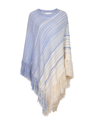 CHLOE/克洛伊藍色針織披肩 優(yōu)雅與舒適的完美結(jié)合